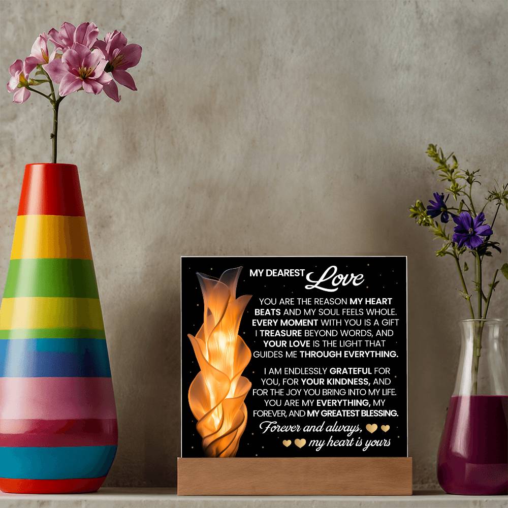 You Are The Reason Printed Square Shaped Acrylic Plaque-Express Your Love Gifts