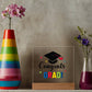 Congrats Grad! Printed Square Shaped Acrylic Plaque-Express Your Love Gifts