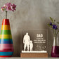 Dad I Love You More Printed Square Shaped Acrylic Plaque-Express Your Love Gifts