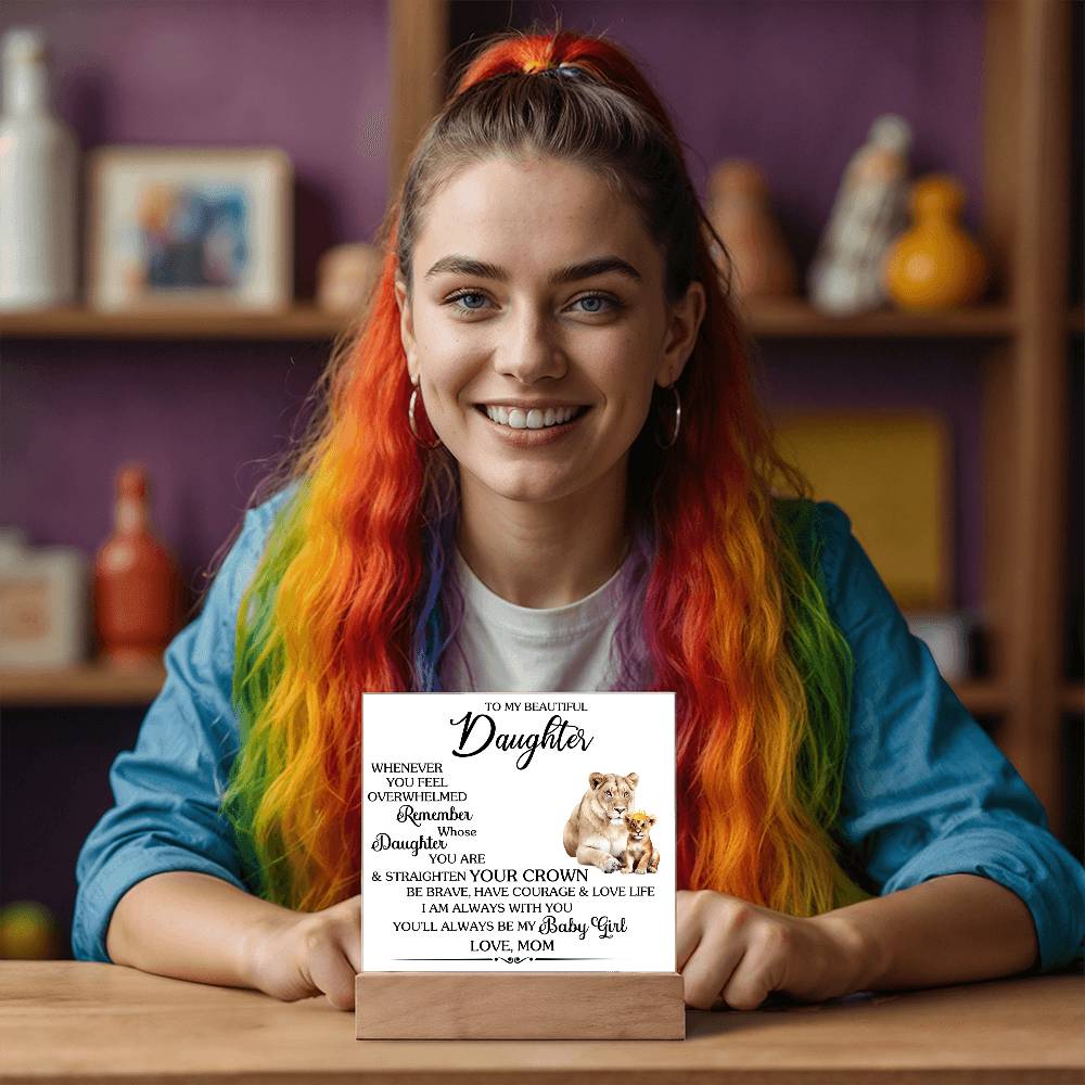 Whenever You Feel Unwelcomed Printed Square Shaped Acrylic Plaque-Express Your Love Gifts