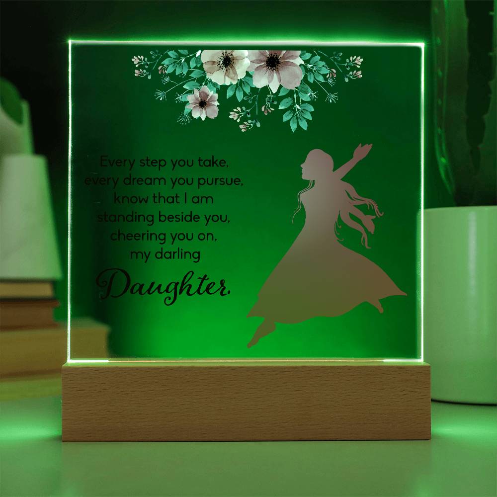Every Step You Take Printed Square Shaped Acrylic Plaque-Express Your Love Gifts