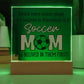 Soccer Mom Believes Printed Square Shaped Acrylic Plaque-Express Your Love Gifts