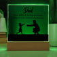 Dad You Believe Printed Square Shaped Acrylic Plaque-Express Your Love Gifts