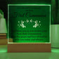 First Communion Printed Square Shaped Acrylic Plaque-Express Your Love Gifts