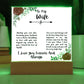 To My Wife I Love You Forever and Always Printed Square Shaped Acrylic Plaque-Express Your Love Gifts