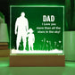 Dad I Love You More Printed Square Shaped Acrylic Plaque-Express Your Love Gifts