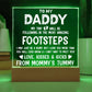 To My Daddy Printed Square Shaped Acrylic Plaque-Express Your Love Gifts