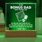 To My Bonus Dad HappyPrinted Square Shaped Acrylic Plaque Father's Day-Express Your Love Gifts