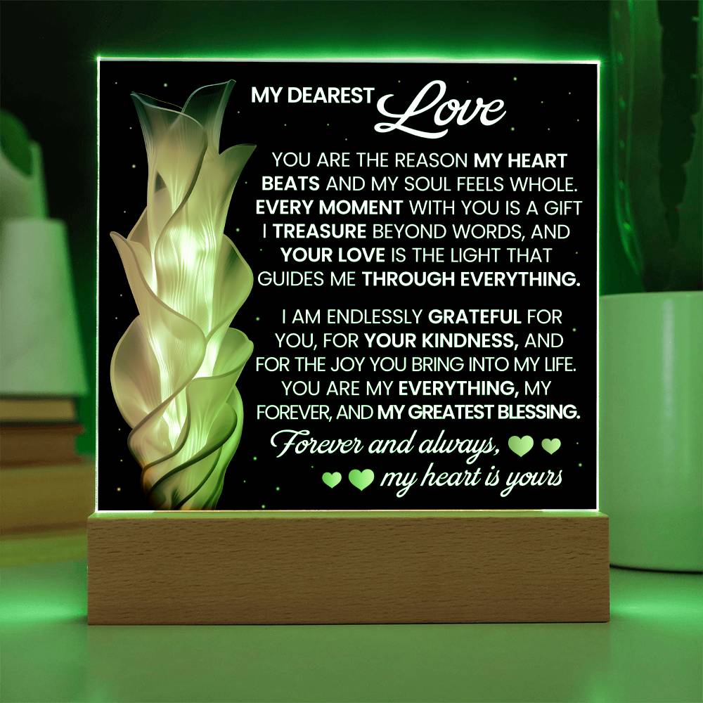 You Are The Reason Printed Square Shaped Acrylic Plaque-Express Your Love Gifts