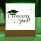 Congrats Grad Printed Square Shaped Acrylic Plaque-Express Your Love Gifts