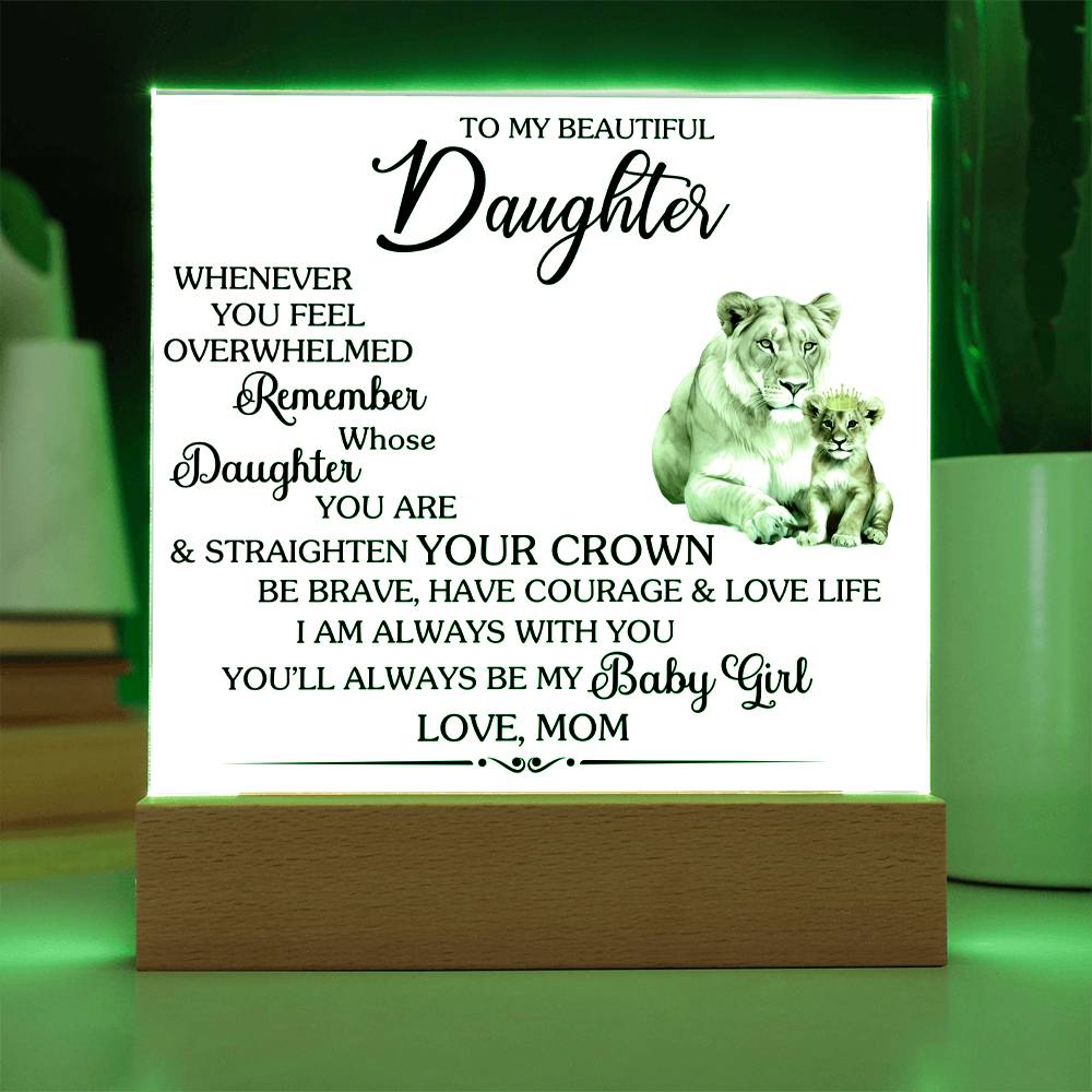 Whenever You Feel Unwelcomed Printed Square Shaped Acrylic Plaque-Express Your Love Gifts