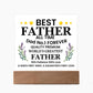 Best Father of All Time Printed Square Shaped Acrylic Plaque-Express Your Love Gifts