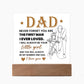 Dad Never Forget Printed Square Shaped Acrylic Plaque-Express Your Love Gifts
