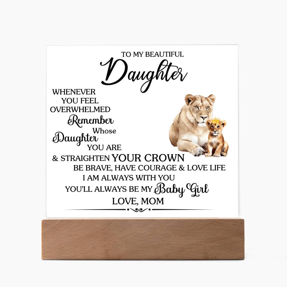Whenever You Feel Unwelcomed Printed Square Shaped Acrylic Plaque-Express Your Love Gifts