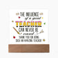 Teacher Can Never Be Erased Printed Square Shaped Acrylic Plaque-Express Your Love Gifts