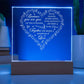 Symphony of Love Printed Square Shaped Acrylic Plaque-Express Your Love Gifts