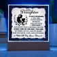 To My Daughter From Mom Always Remember Printed Square Shaped Acrylic Plaque-Express Your Love Gifts