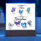 First Mom Now Grandma Printed Square Shaped Acrylic Plaque-Express Your Love Gifts