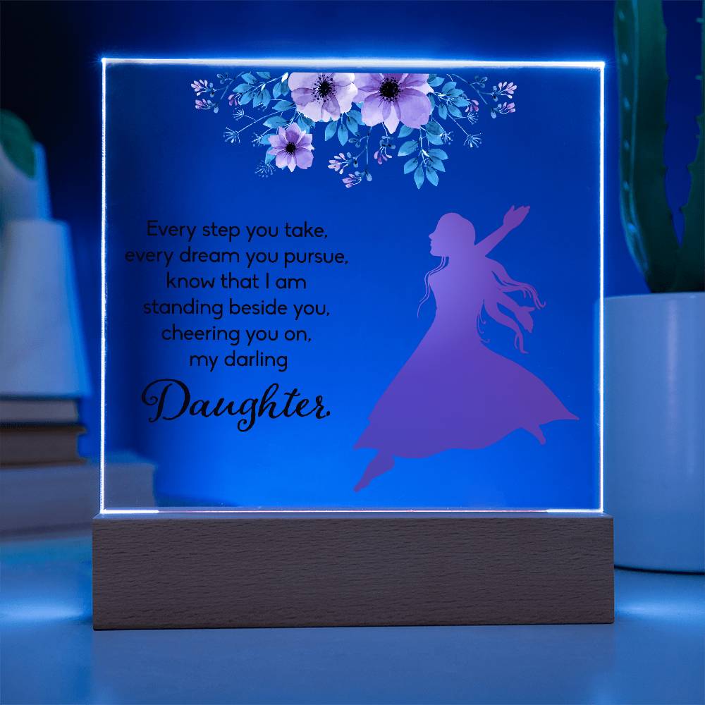 Every Step You Take Printed Square Shaped Acrylic Plaque-Express Your Love Gifts