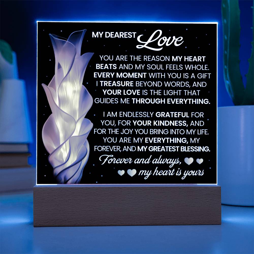 You Are The Reason Printed Square Shaped Acrylic Plaque-Express Your Love Gifts