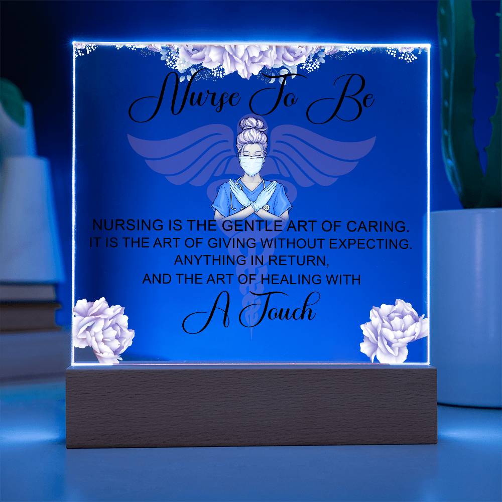 NursingNurse to Be Printed Square Shaped Acrylic Plaque-Express Your Love Gifts