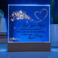 Love You More Printed Square Shaped Acrylic Plaque-Express Your Love Gifts