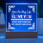 You Are My Life Printed Square Shaped Acrylic Plaque-Express Your Love Gifts
