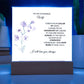 To My Stunning Wife Lorem Ipsum Dolor Printed Square Shaped Acrylic Plaque-Express Your Love Gifts