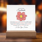 To My Soulmate Lorem Ipsum Flower Printed Square Shaped Acrylic Plaque-Express Your Love Gifts