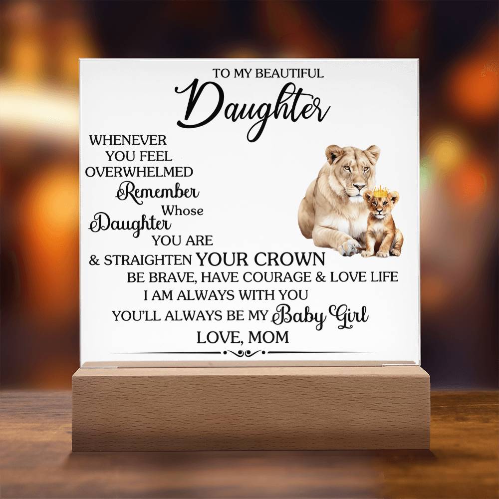 Whenever You Feel Unwelcomed Printed Square Shaped Acrylic Plaque-Express Your Love Gifts