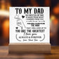To My Dad So Much of Me Printed Square Shaped Acrylic Plaque-Express Your Love Gifts