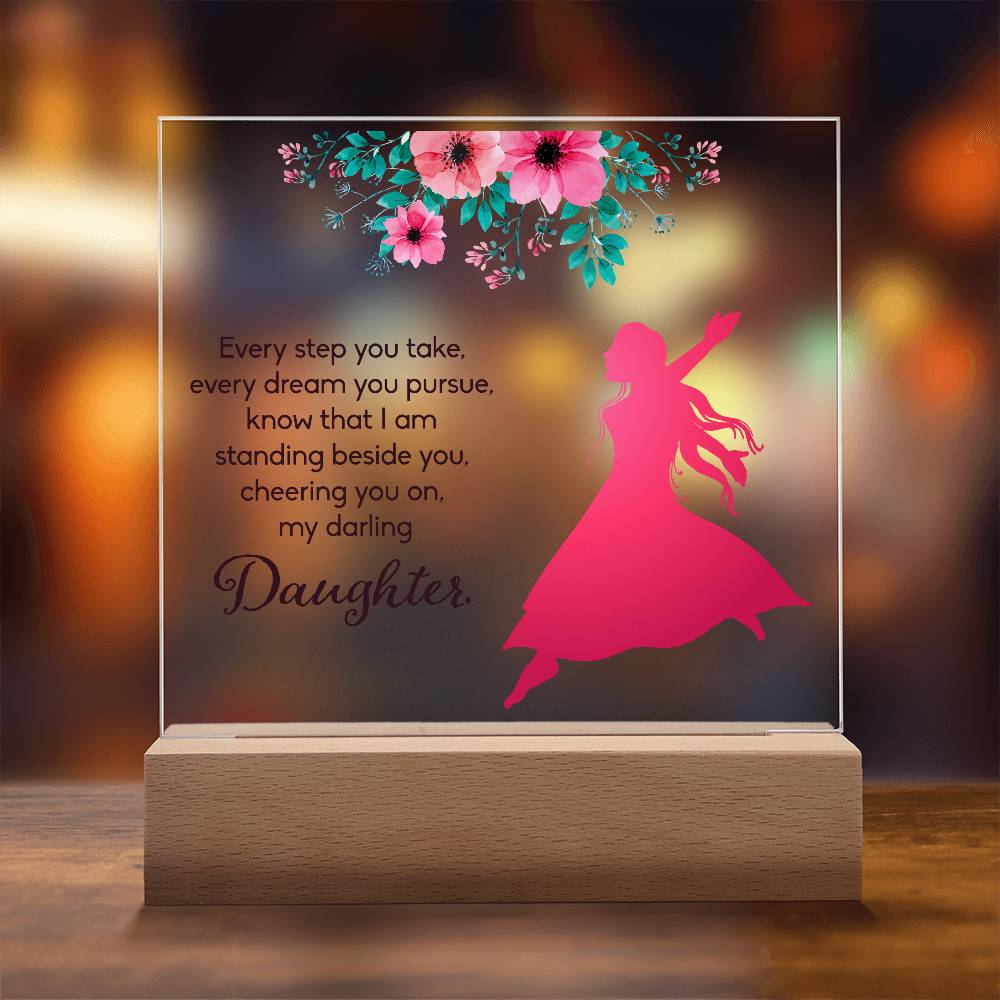 Every Step You Take Printed Square Shaped Acrylic Plaque-Express Your Love Gifts