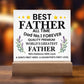 Best Father of All Time Printed Square Shaped Acrylic Plaque-Express Your Love Gifts