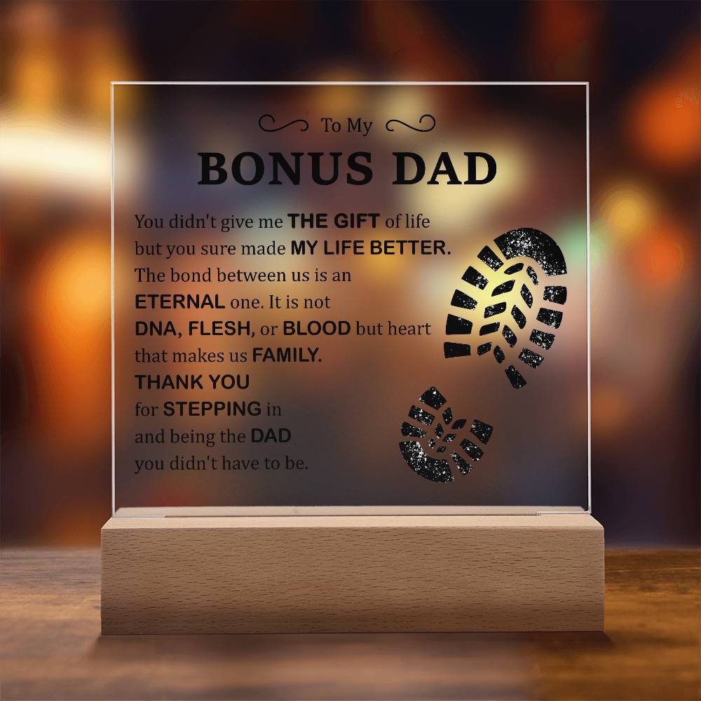 Gift of Life Printed Square Shaped Acrylic Plaque-Express Your Love Gifts