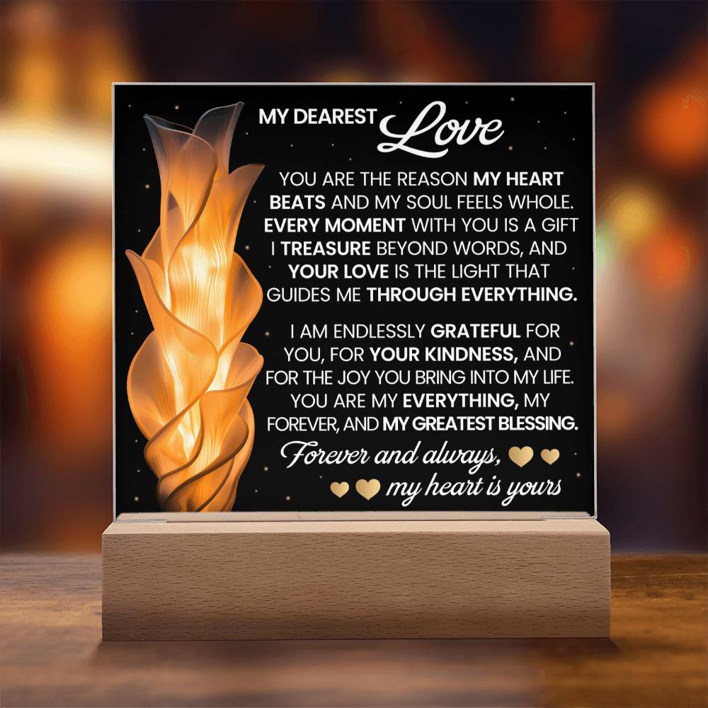 You Are The Reason Printed Square Shaped Acrylic Plaque-Express Your Love Gifts