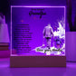 To My Beloved Grandpa Printed Square Shaped Acrylic Plaque-Express Your Love Gifts