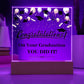 Graduation Congratulations You Did It! Printed Square Shaped Acrylic Plaque-Express Your Love Gifts