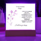 To My Stunning Wife Lorem Ipsum Dolor Printed Square Shaped Acrylic Plaque-Express Your Love Gifts