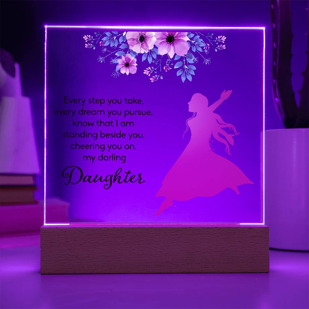 Every Step You Take Printed Square Shaped Acrylic Plaque-Express Your Love Gifts
