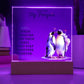 To My Man You are My Penguin Printed Square Shaped Acrylic Plaque-Express Your Love Gifts