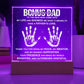 Bonus Dad To The Man Who Came Into Printed Square Shaped Acrylic Plaque-Express Your Love Gifts