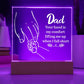 Dad Your Hand is My Comfort Printed Square Shaped Acrylic Plaque-Express Your Love Gifts