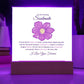 To My Soulmate Lorem Ipsum Flower Printed Square Shaped Acrylic Plaque-Express Your Love Gifts