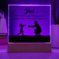 Dad You Believe Printed Square Shaped Acrylic Plaque-Express Your Love Gifts