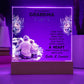 To My Dearest Grandma Printed Square Shaped Acrylic Plaque-Express Your Love Gifts