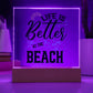 Life is Better at the Beach Printed Square Shaped Acrylic Plaque-Express Your Love Gifts