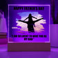 Dad Father's Day So Lucky Printed Square Shaped Acrylic Plaque-Express Your Love Gifts