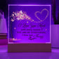 Love You More Printed Square Shaped Acrylic Plaque-Express Your Love Gifts
