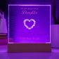 To My Beautiful Daughter Someday Printed Square Shaped Acrylic Plaque-Express Your Love Gifts