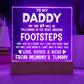 To My Daddy Printed Square Shaped Acrylic Plaque-Express Your Love Gifts